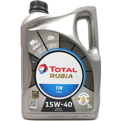 5 Liter TOTAL RUBIA TIR 7400 15W-40